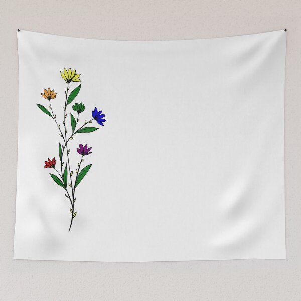 Item preview, Subtle Gay Pride Daisy Sprig designed and sold by failephant-art.