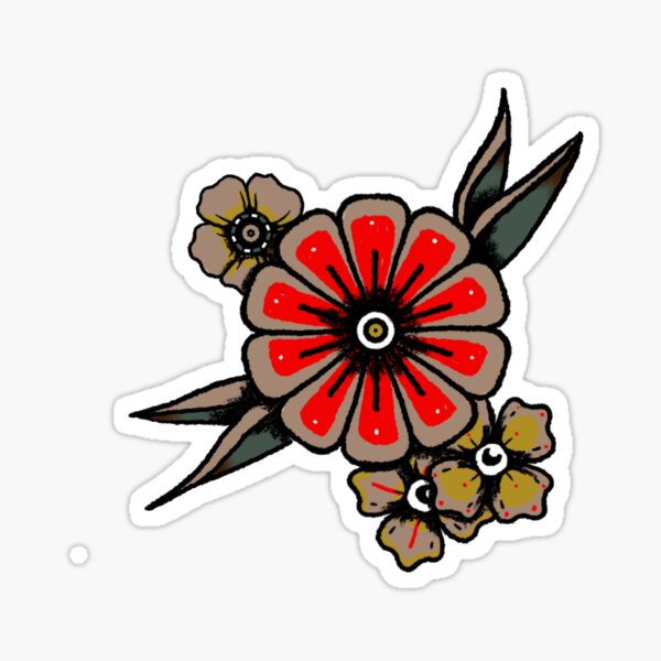 Traditional Tattoo Flower design