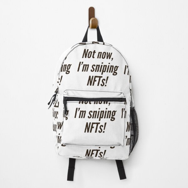 Item preview, Not now, I'm sniping NFTs! designed and sold by NonStopFlights.
