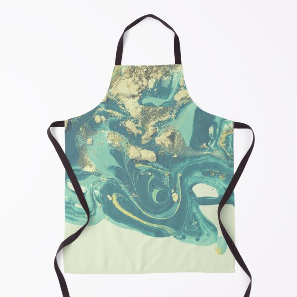 Item preview, Earthy Marbled Texture | Teal Swirl Painted Background | Gold Dust designed and sold by MiaDelelai.