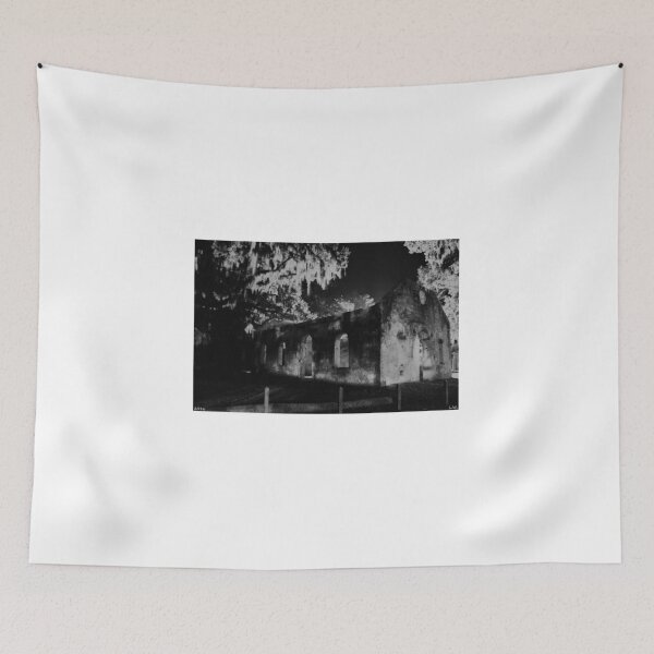 Item preview, Chapel Of Ease St. Helena Island At Night Black And White designed and sold by LisaWootenPhoto.