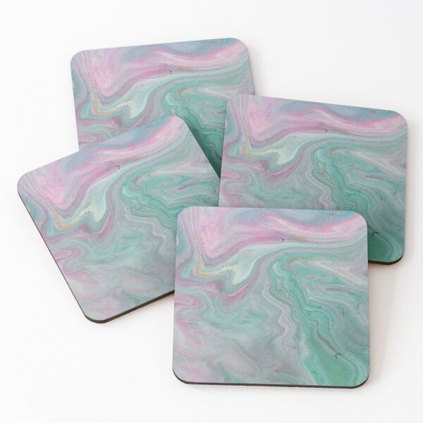 Item preview, Earthy Marbled Texture | Teal and Pink Swirl Painted Background | Watercolor Painted designed and sold by MiaDelelai.