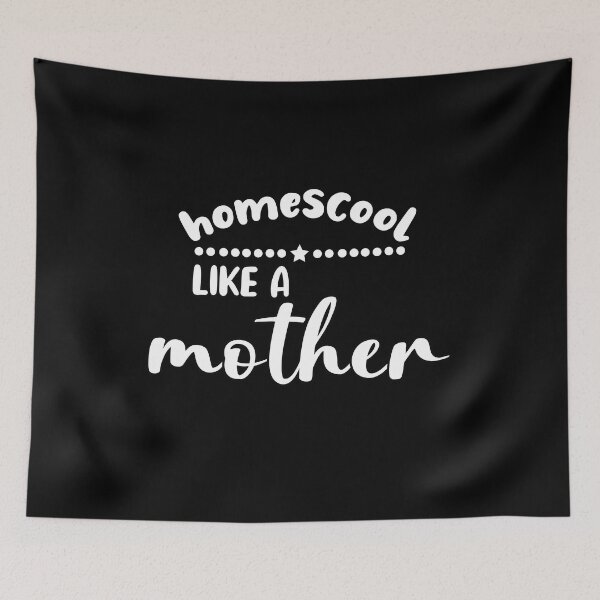 Item preview, Homeschool like a mother, FUNNY mothers quote, Cool back to school mom vintage designed and sold by holigan.