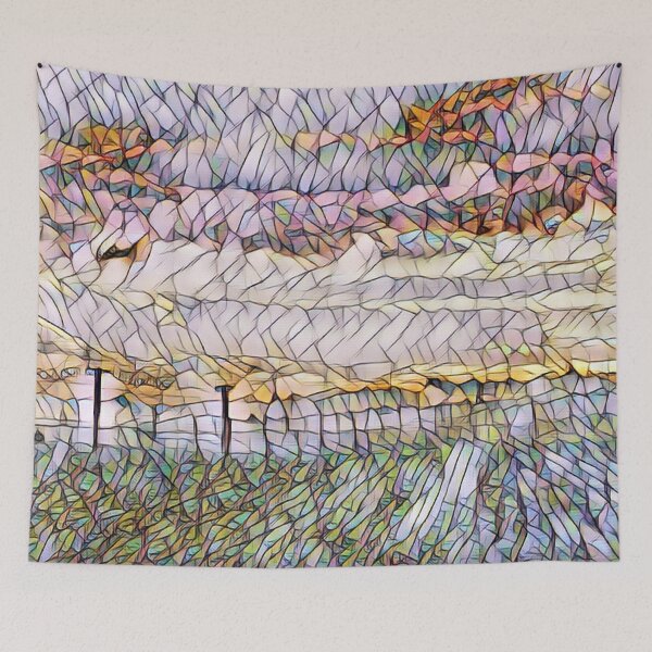 Item preview, Mosaic Style Pattern Evening Painting - Unique Pattern designed and sold by SheetalMourya.