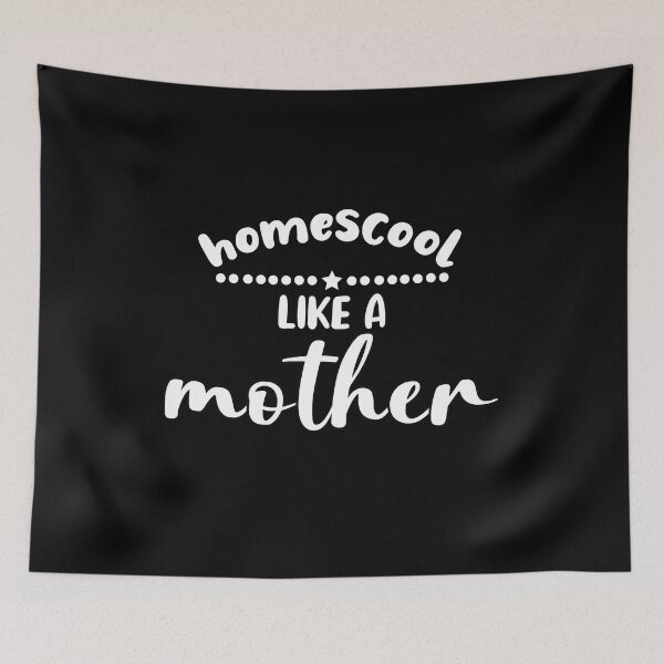 Item preview, Homeschool like a mother, FUNNY mothers quote, Cool back to school mom vintage designed and sold by holigan.