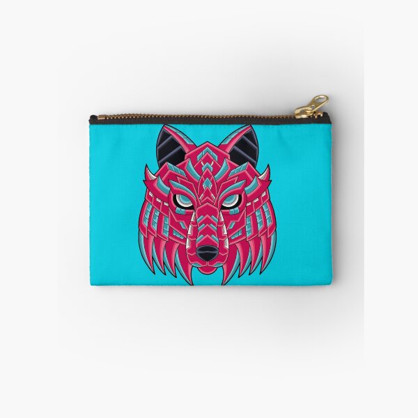 Item preview, Cabeza de lobo azteca rosa Guerrero Espíritu abstracto Animal designed and sold by NerdCulture.