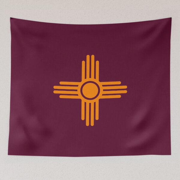Item preview, Zia Sun, Symbol, New Mexico, Flag designed and sold by nitty-gritty.