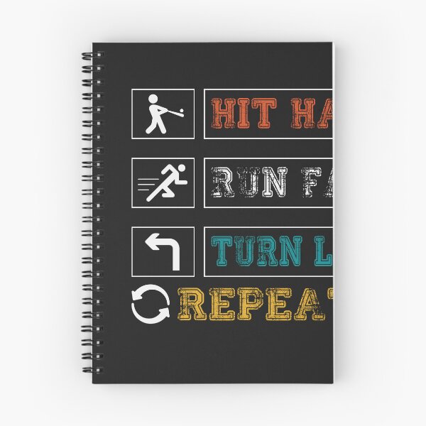 Item preview, Hit Hard Run Fast Turn Left Baseball Softball Fan designed and sold by kakarot-art.