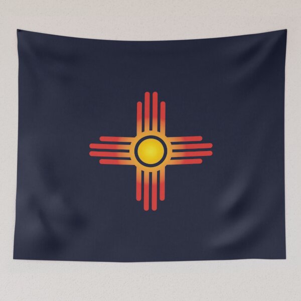Item preview, Zia Sun, Symbol, New Mexico, Flag designed and sold by nitty-gritty.