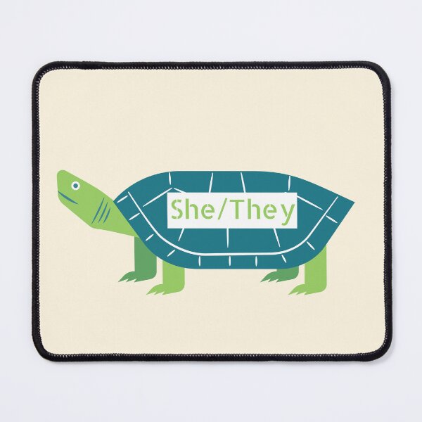 Item preview, She/They turtle design designed and sold by mjalred.