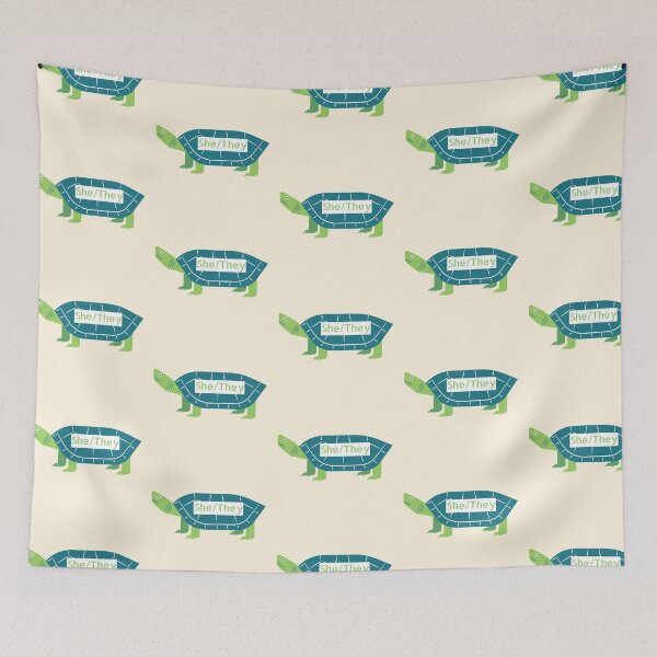 Item preview, She/They turtle design designed and sold by mjalred.