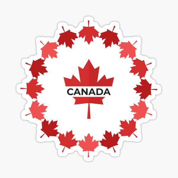 Canada Maple Leaf Sticker By Worldculture Redbubble