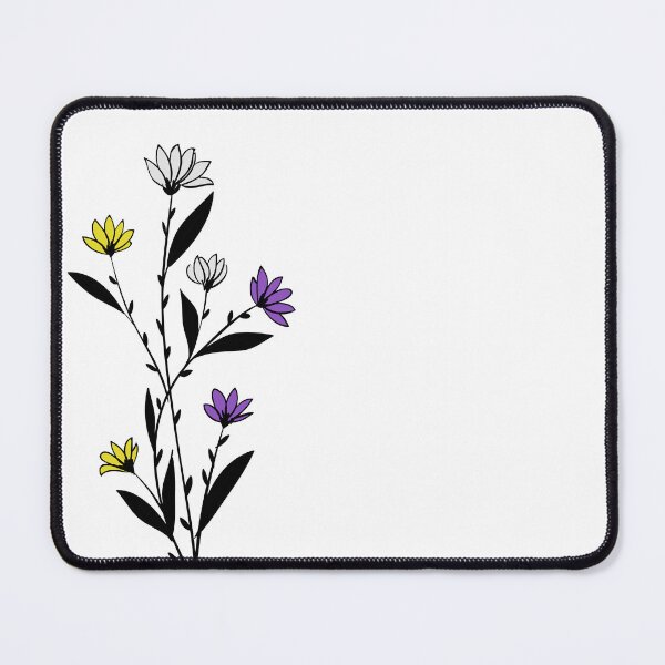 Item preview, Subtle Nonbinary Pride Daisy Sprig designed and sold by failephant-art.