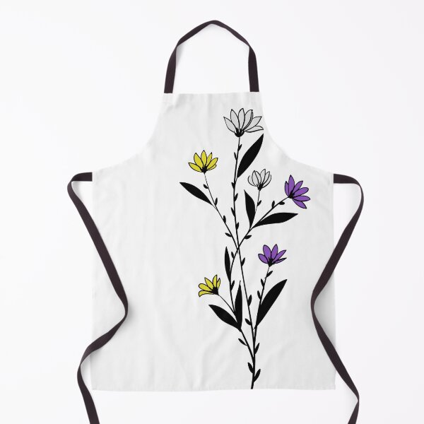 Item preview, Subtle Nonbinary Pride Daisy Sprig designed and sold by failephant-art.