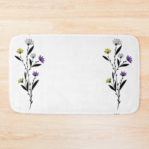 Item preview, Subtle Nonbinary Pride Daisy Sprig designed and sold by failephant-art.