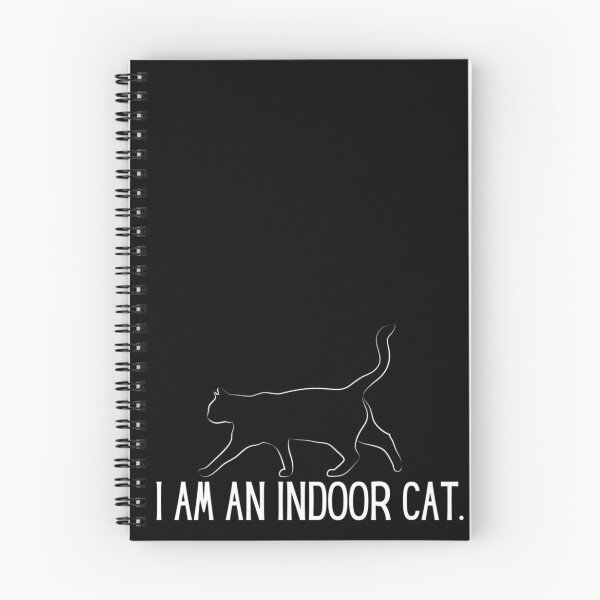 Item preview, Mood: I am an indoor cat. (Black background) designed and sold by SillyFun.