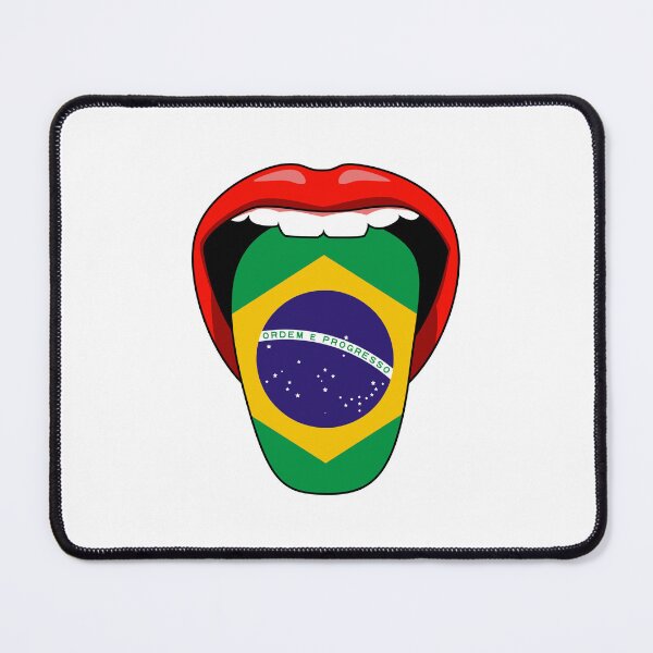 Item preview, Brazil brazilian flag tongue Pride T Shirt designed and sold by Timcito.