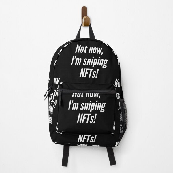 Item preview, Not now, I'm sniping NFTs! designed and sold by NonStopFlights.