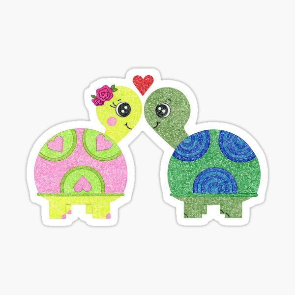 Turtle Love Sticker