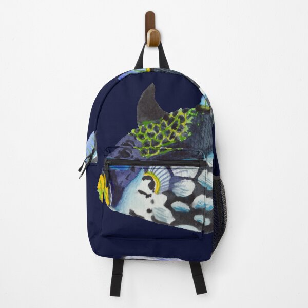 Item preview, Large blue fish - hand drawn watercolor art designed and sold by MagicStrawberry.