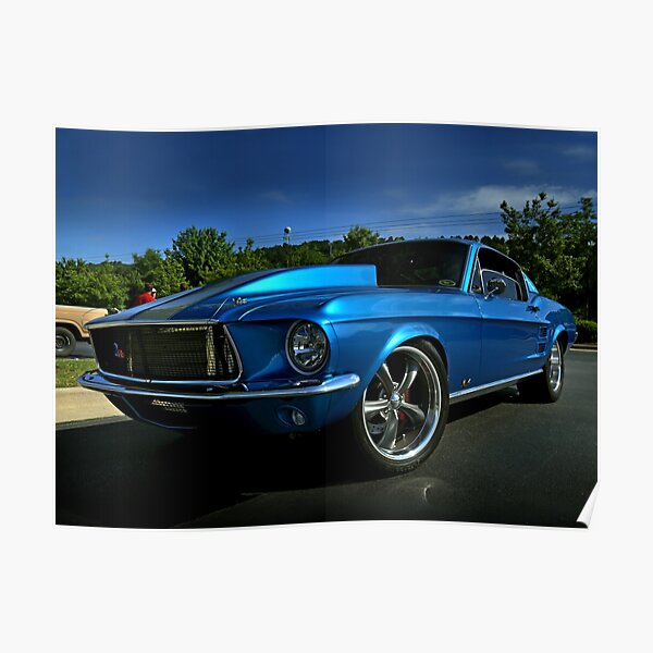 1967 Mustang Fastback Posters | Redbubble
