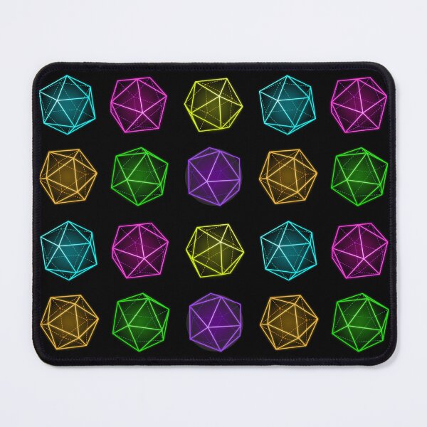 Item preview, Neon icosahedrons designed and sold by ProfiTrollka.