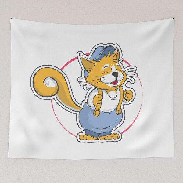 Item preview, Cute yellow cat with smiling! designed and sold by 7-Studio.