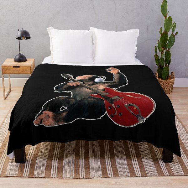 Item preview, Monkey Playing Guitar Funny Rock Musician Animal Lover designed and sold by Dressed For Duty.