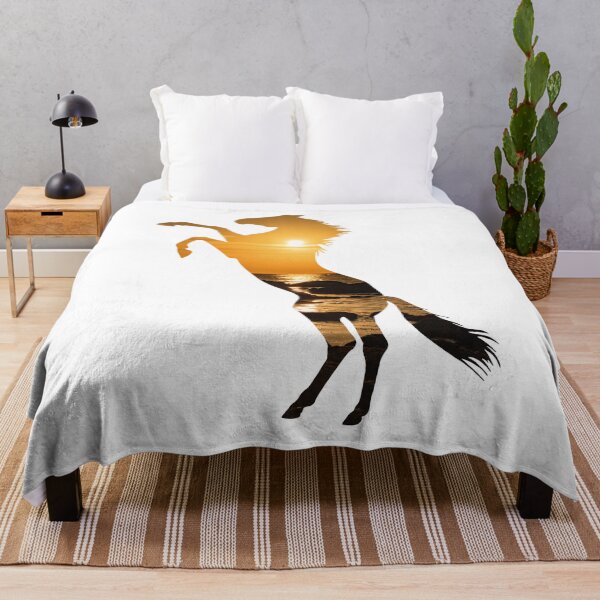 Item preview, Horse rearing sunset silhouette designed and sold by PICbyFemke.
