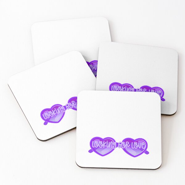 Item preview, Looking for Love (Purple on White) designed and sold by PawsitiveMum.