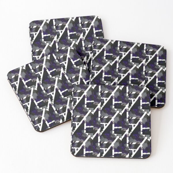 Item preview, Purple, grey, black and white abstract acrylic and marker designed and sold by Heichou1225.
