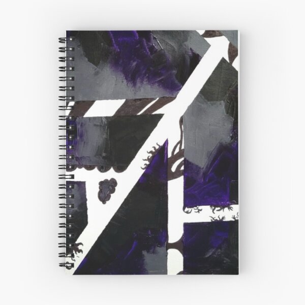 Item preview, Purple, grey, black and white abstract acrylic and marker designed and sold by Heichou1225.