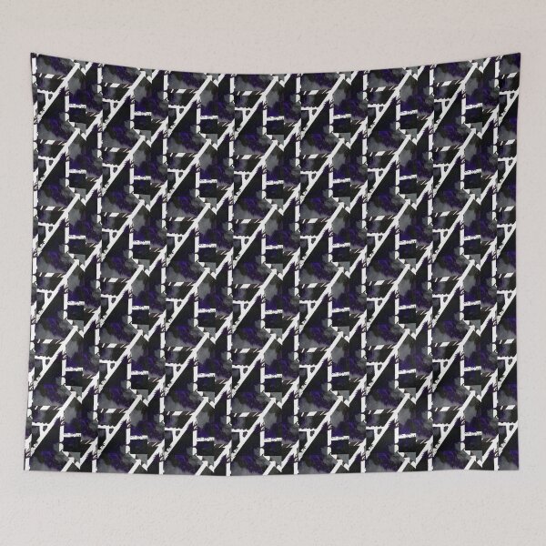 Item preview, Purple, grey, black and white abstract acrylic and marker designed and sold by Heichou1225.
