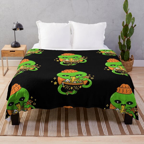 Item preview, Alien Eating Ramen - Cute Cartoon Kawaii Noodle Bowl  designed and sold by JoyTop.