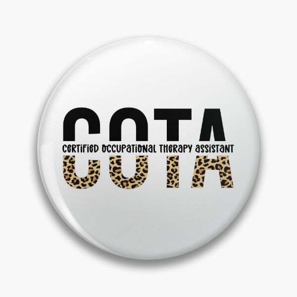 Artikelvorschau, COTA-zertifizierter Ergotherapie-Assistent | OTA Ergotherapieassistentin | COTA Cheetah-Drucktypografie entworfen und verkauft von Violet Treasures.