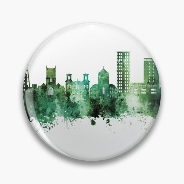 Item preview, Kingston upon Thames England Skyline designed and sold by ArtPrints.