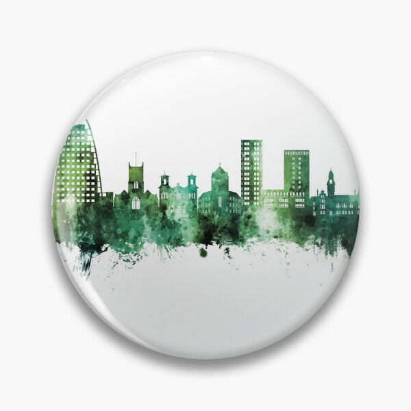 Item preview, Kingston upon Thames England Skyline designed and sold by ArtPrints.
