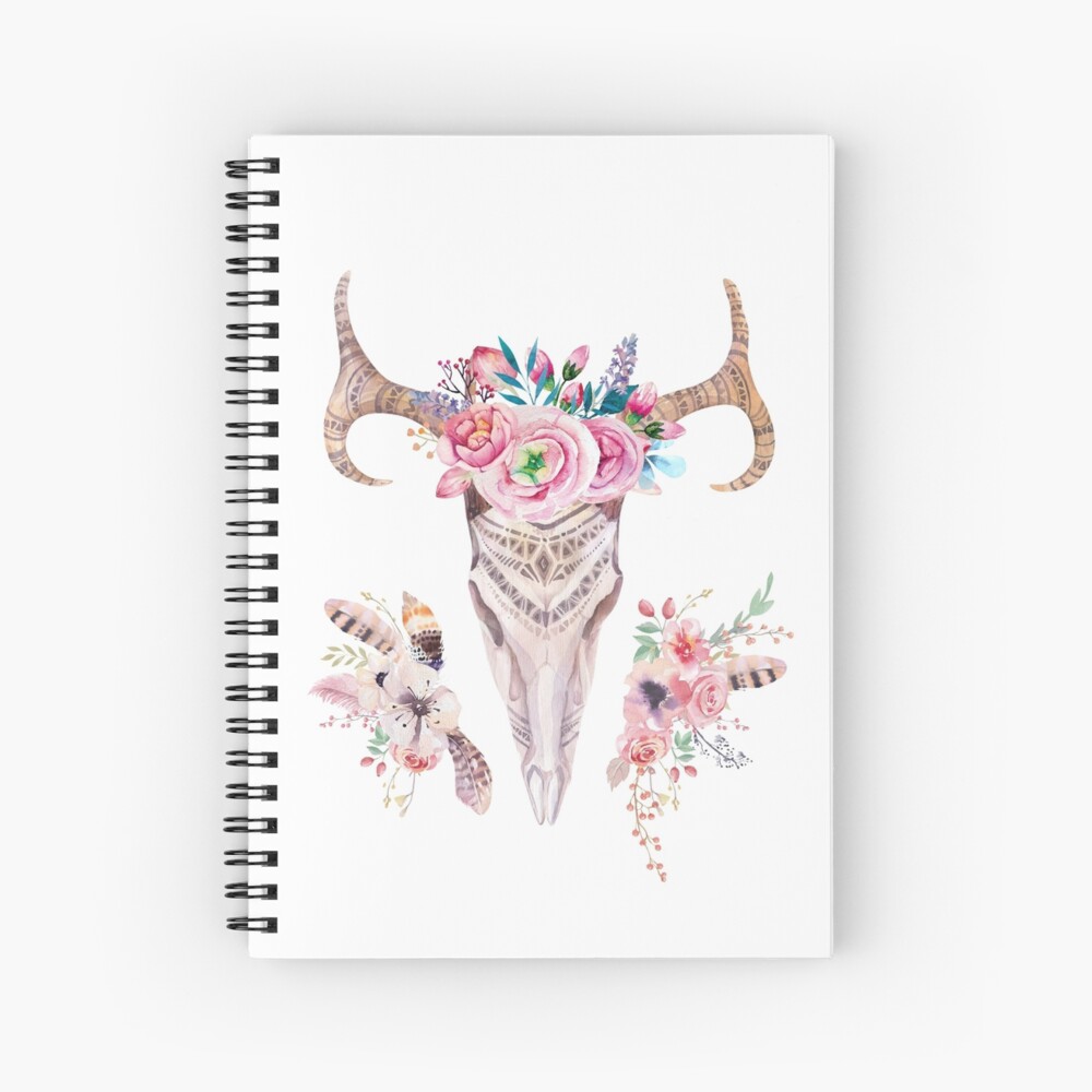 Vista previa del artículo con la obra «Cuaderno de espiral», diseñado y vendido por weloveboho.