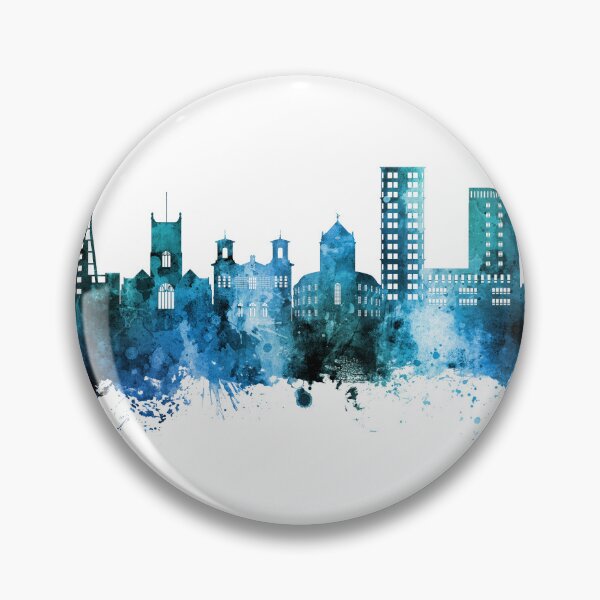 Item preview, Kingston upon Thames England Skyline designed and sold by ArtPrints.