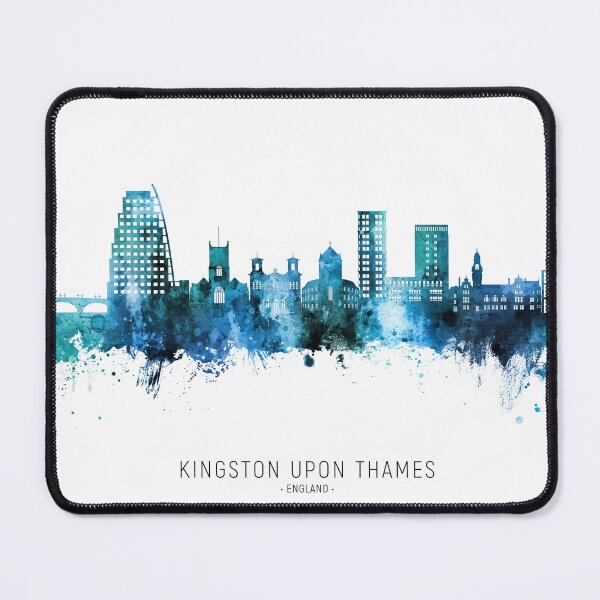 Item preview, Kingston upon Thames England Skyline designed and sold by ArtPrints.