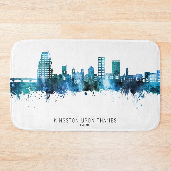 Item preview, Kingston upon Thames England Skyline designed and sold by ArtPrints.