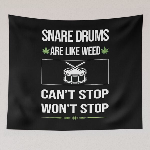 Item preview, Funny Can't Stop Snare Drum Drums designed and sold by FulviaContreras.