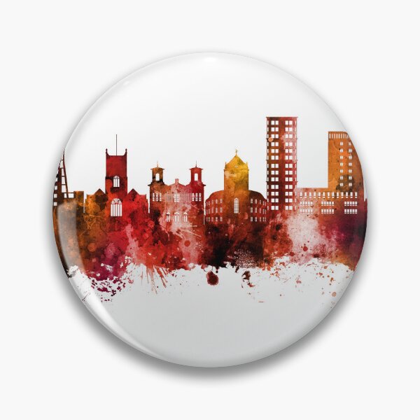 Item preview, Kingston upon Thames England Skyline designed and sold by ArtPrints.