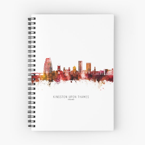Item preview, Kingston upon Thames England Skyline designed and sold by ArtPrints.