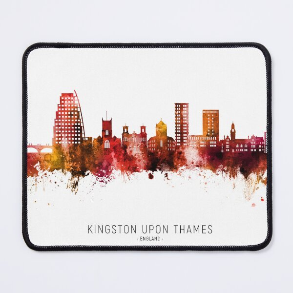 Aperçu de l'œuvre Kingston upon Thames England Skyline créée et vendue par ArtPrints.