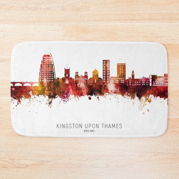 Item preview, Kingston upon Thames England Skyline designed and sold by ArtPrints.
