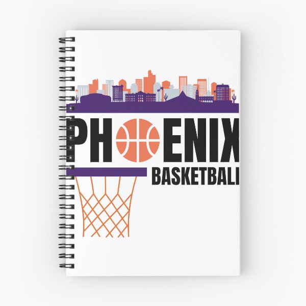 Item preview, Phoenix Basketball White, Purple, and Orange City Skyline Phoenix Basketball Apparel designed and sold by CameronBischoff.