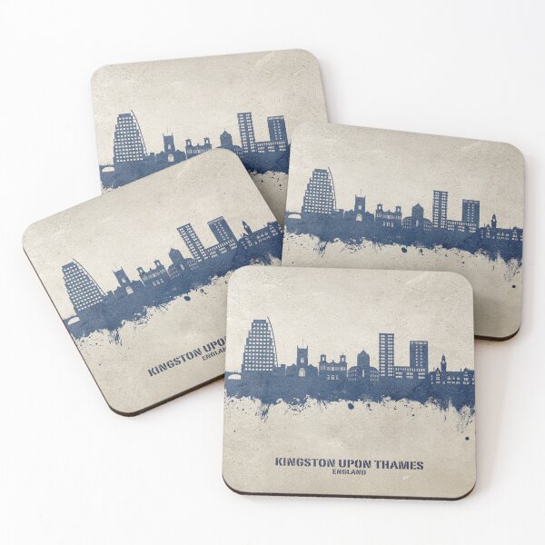 Item preview, Kingston upon Thames England Skyline designed and sold by ArtPrints.