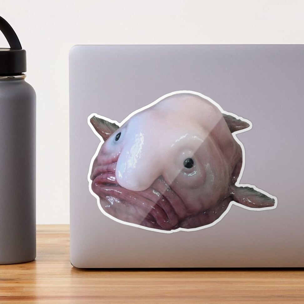 Blob Fish Funny Face Fish Water Bottle