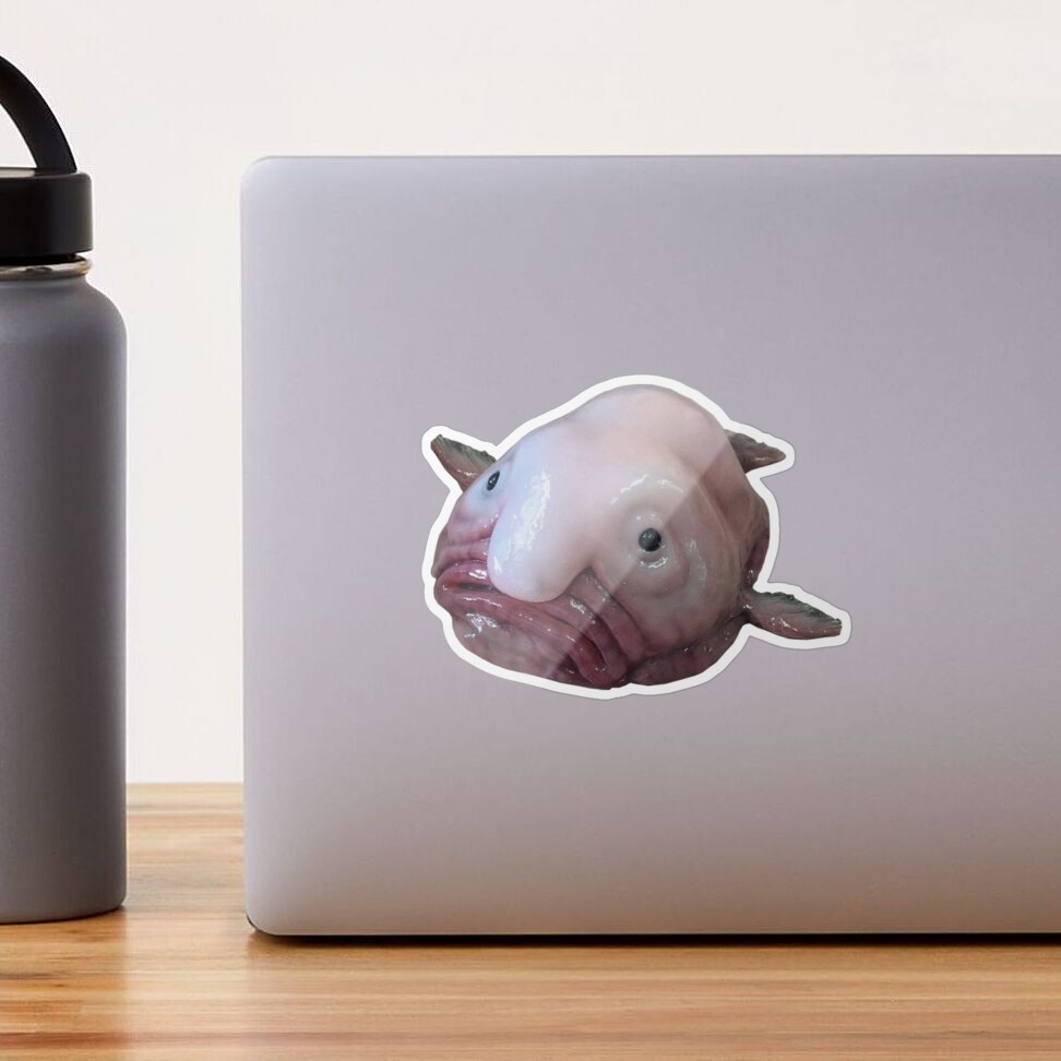 Sticker for Sale avec l'œuvre « Petit poisson robot n°5 » de l'artiste  anewrender